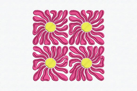 Groovy Flowers Embroidery Design Review for Craft Fairs