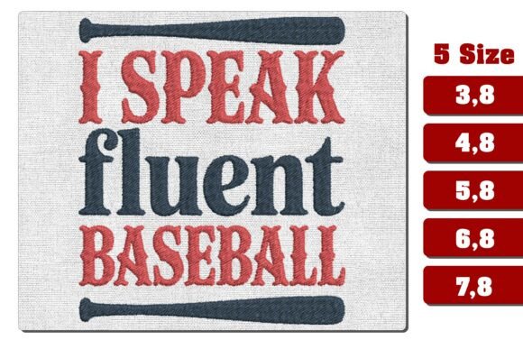 I Speak Fluent Baseball Embroidery Files Review