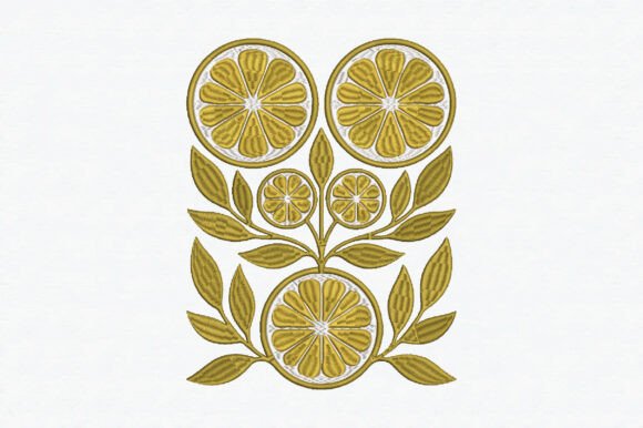 Lemon Surface Embroidery Design Review