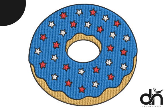 Patriotic USA Donut Embroidery Design Review