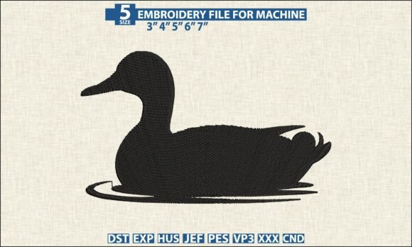 Swimming Duck Embroidery Design Review for Etsy Sellers